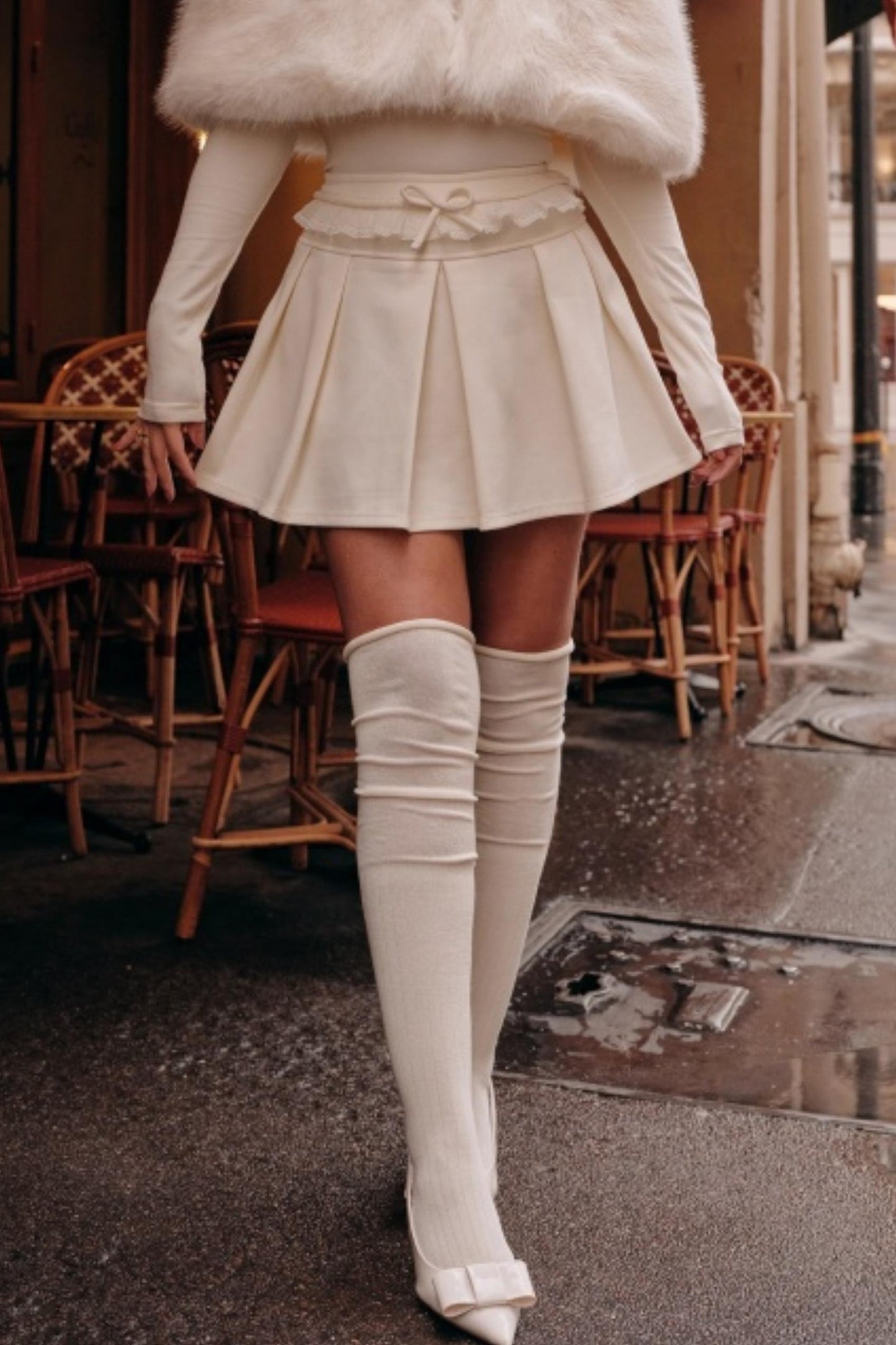 Moonlight Lace Knit Top Set-Up