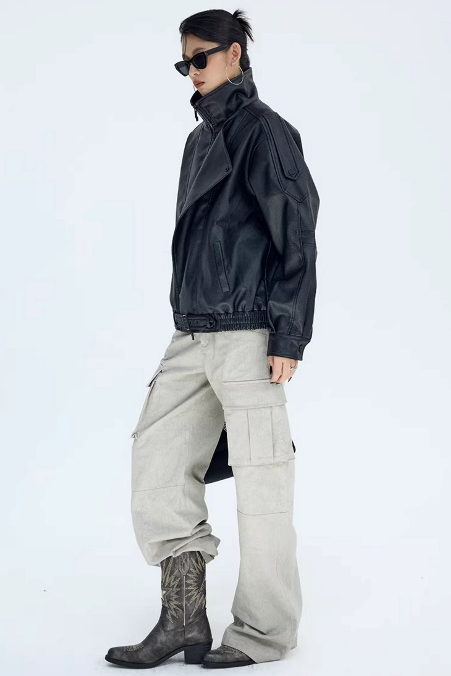 Vintage Glacier Gray Workwear Pants
