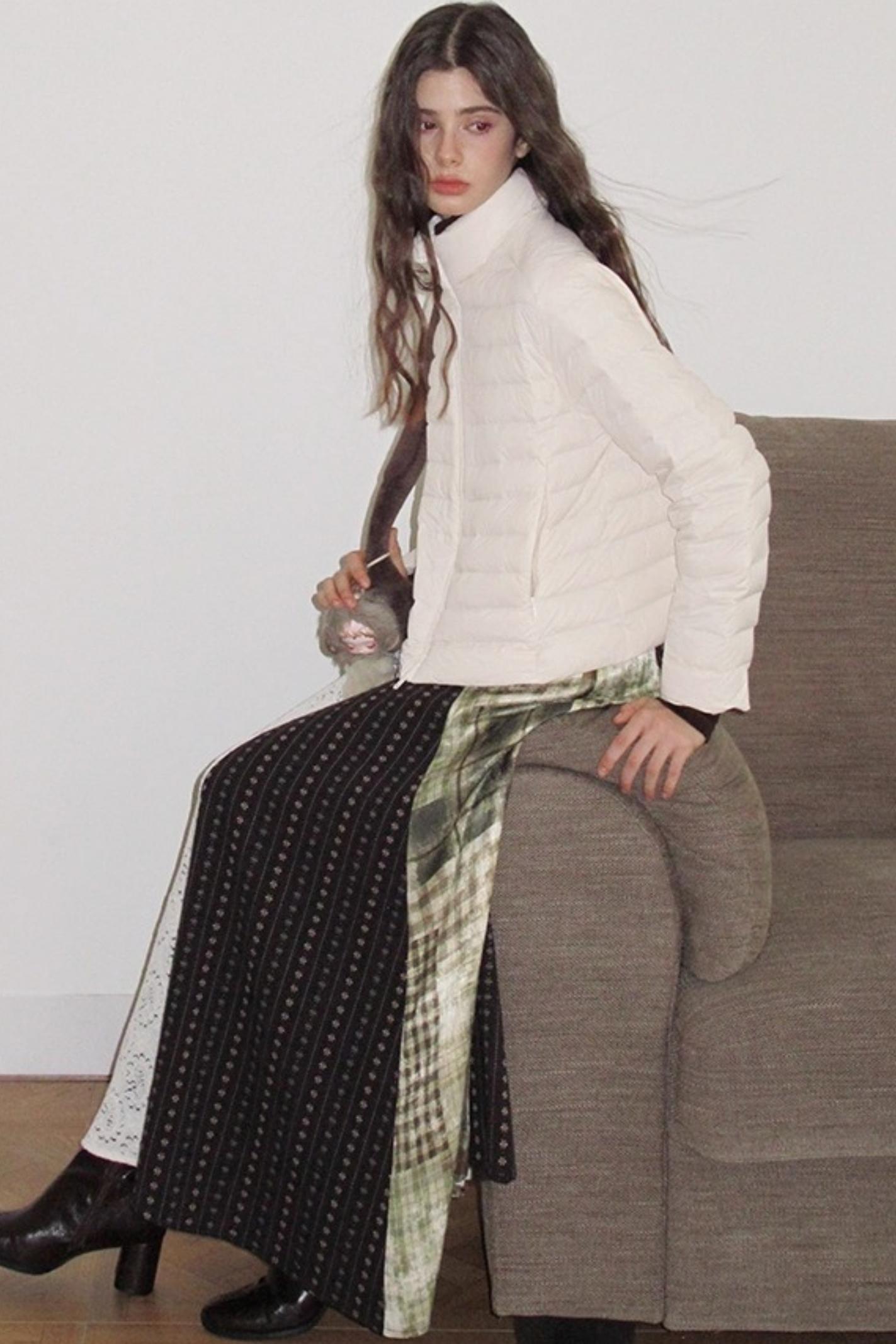 Poetry in the Mist Plaid Skirt