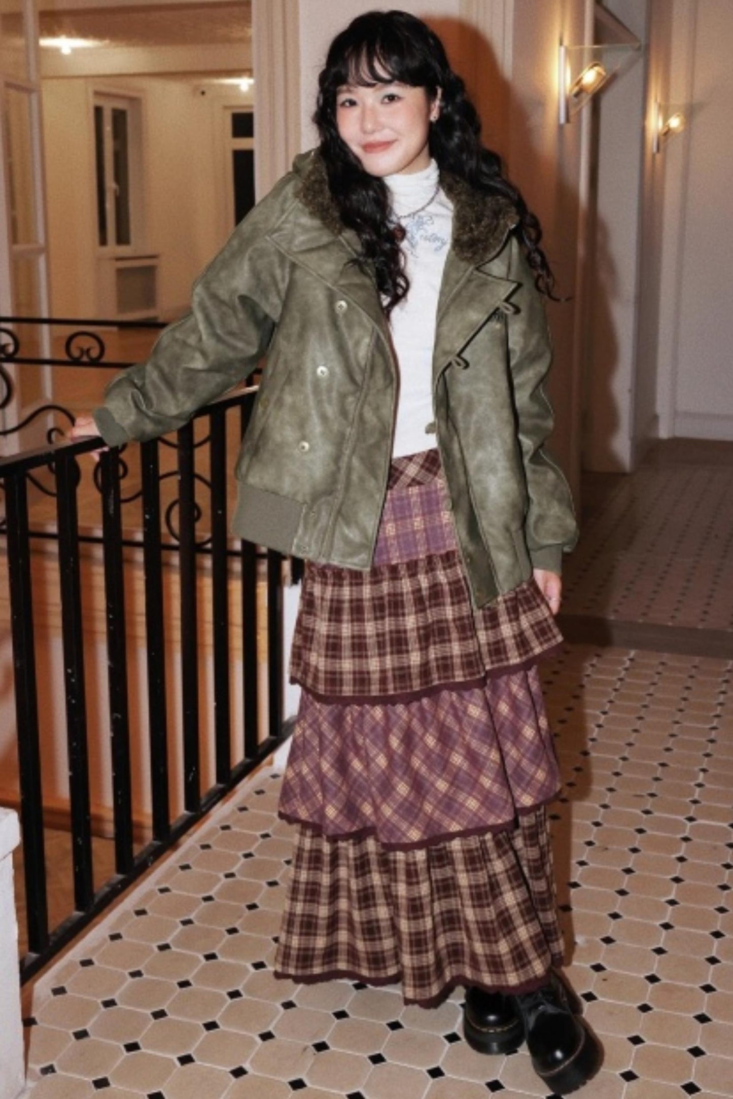 Caramel Hazelnut Lace Skirt