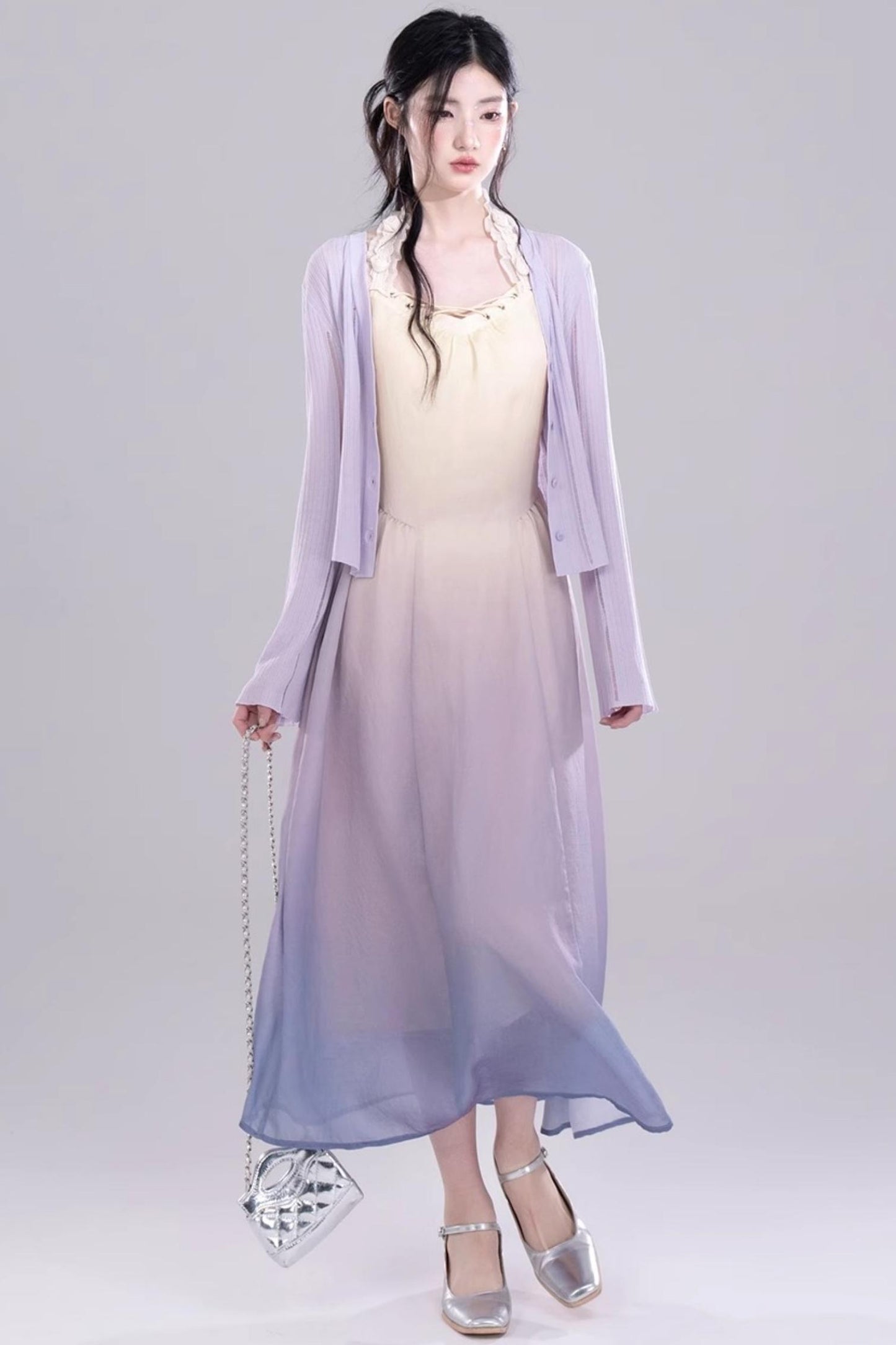 Ethereal Purple A-Line Dress