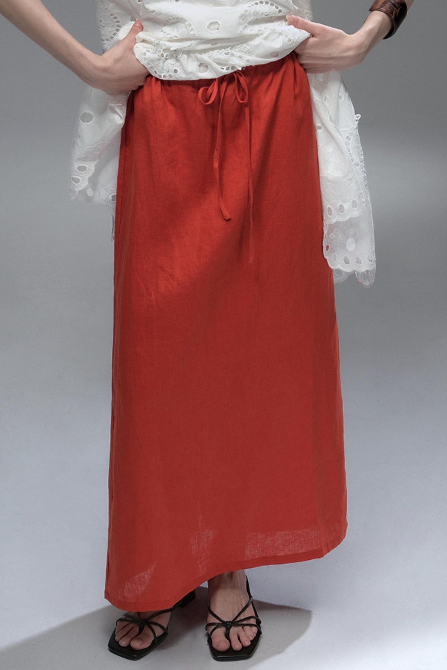 High Saturation Linen Skirt