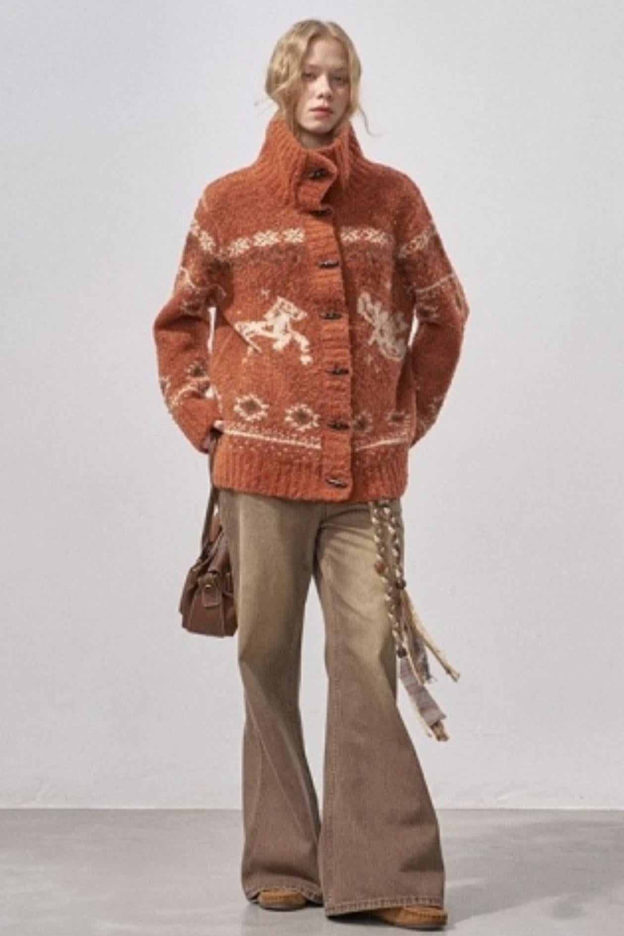 Bird and Pony Knit Cardigan