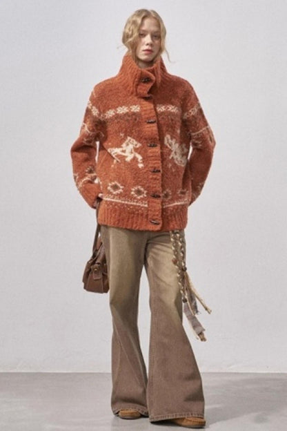 Bird and Pony Knit Cardigan