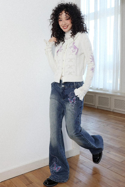 Dream Butterfly Bootcut Jeans