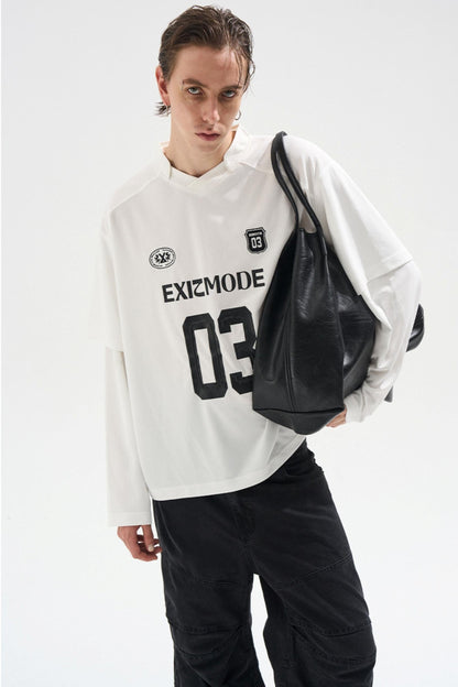 Striped Jersey Long Sleeve T-Shirt