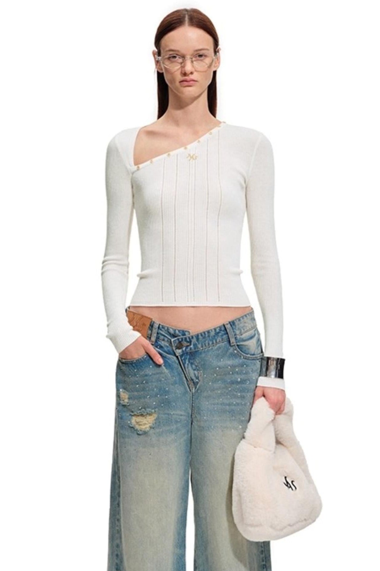 Polar Wool Ribbed Top