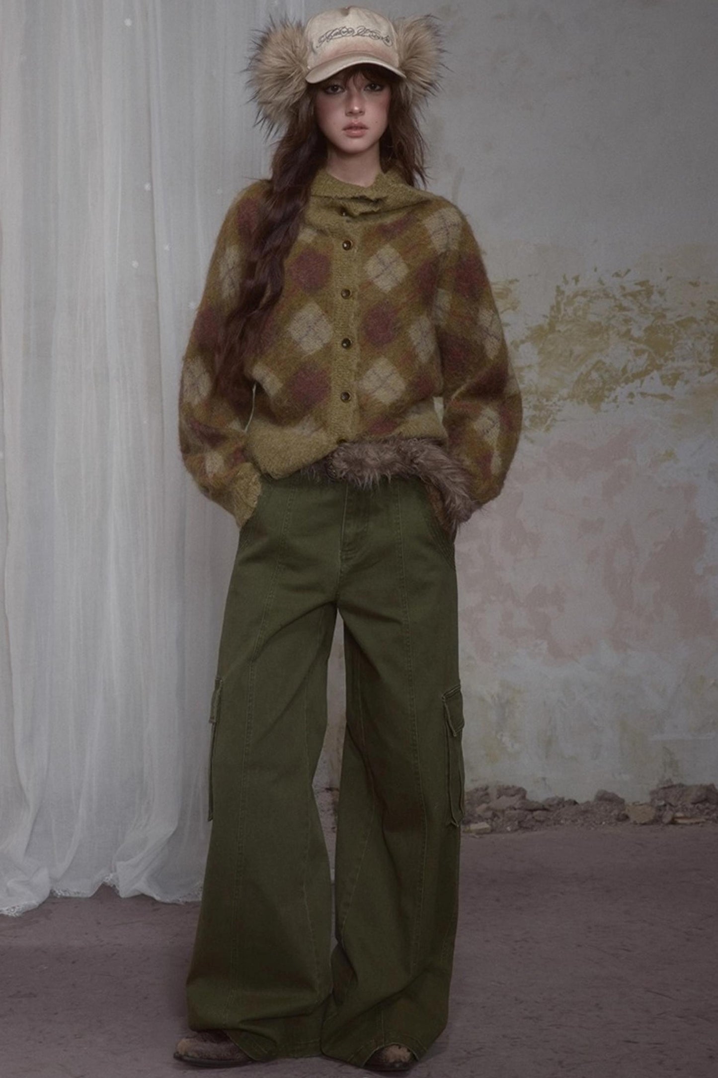 Spicy Loose Plaid Sweater