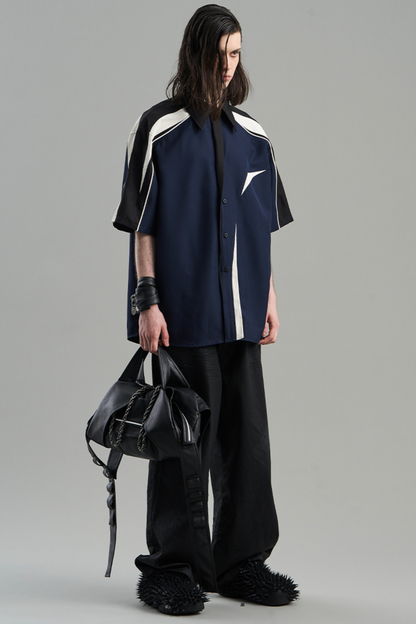 Asymmetric Color Shirt