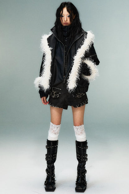 Autumn Vintage Punk Short Coat