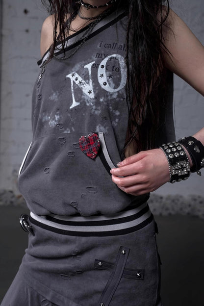Detachable Hem Punk Corset Dress
