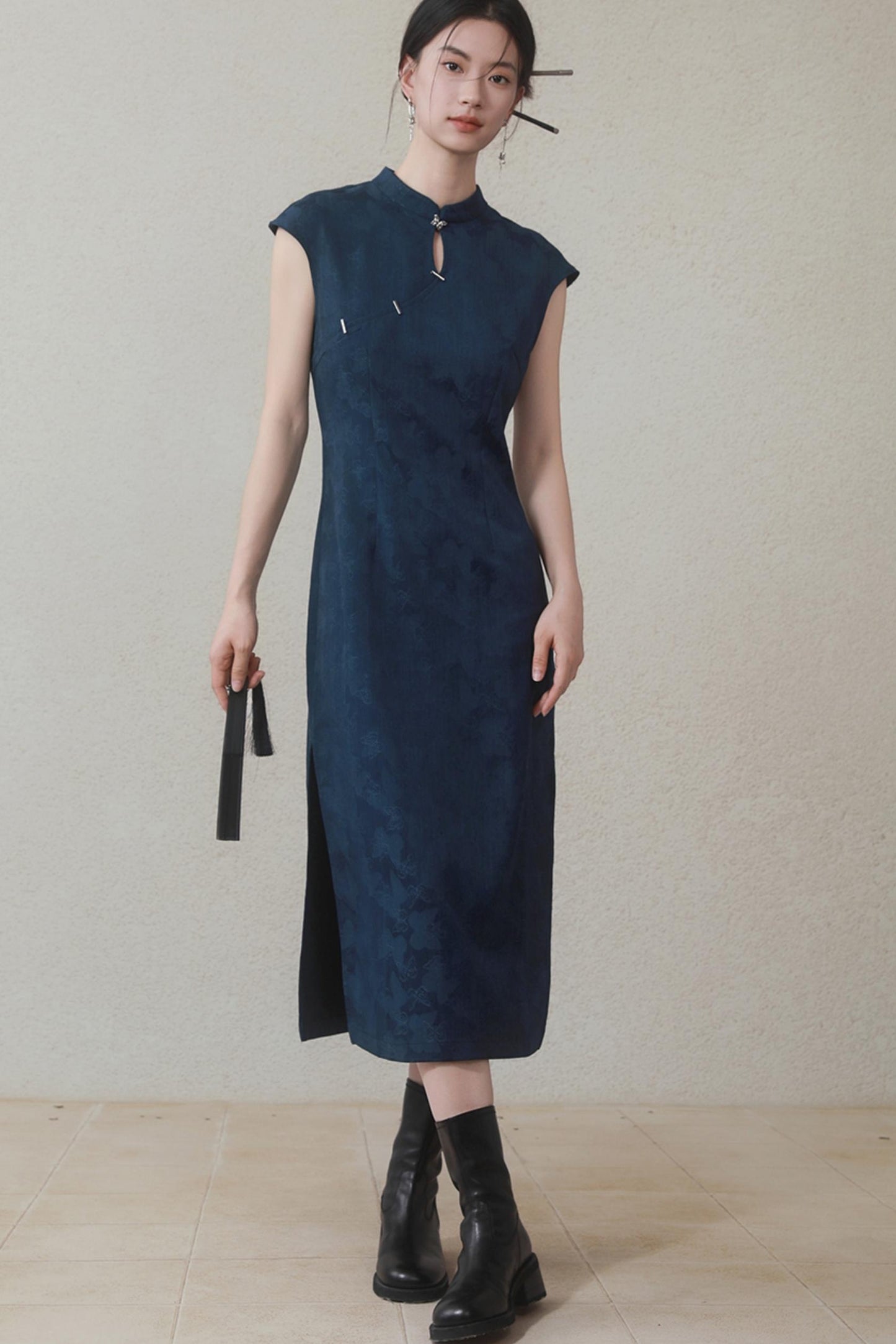 Summer Navy Denim Dress