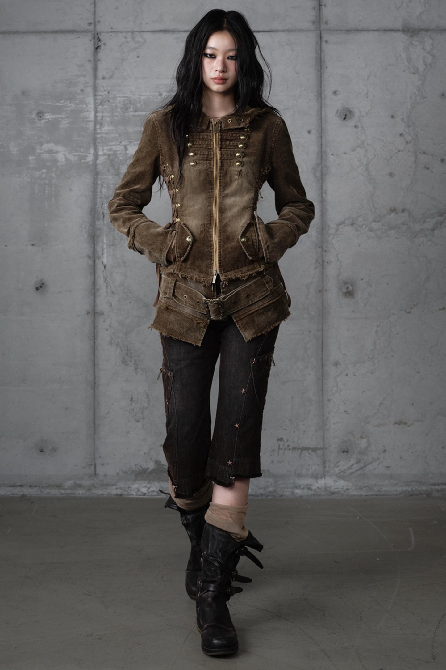 Detachable Slim Hooded Jacket