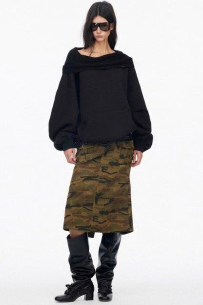 Vintage Camouflage Mermaid Skirt