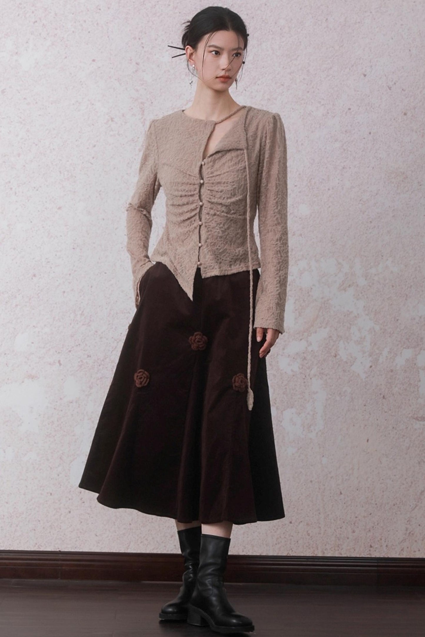 Strap Texture T-Shirt