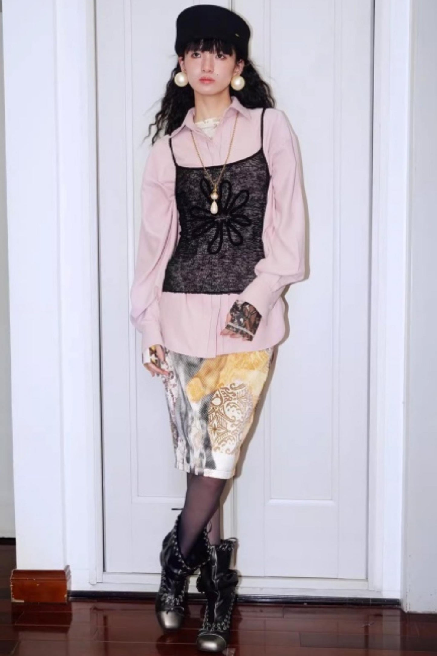 Solid Color Embroidery Vest Top