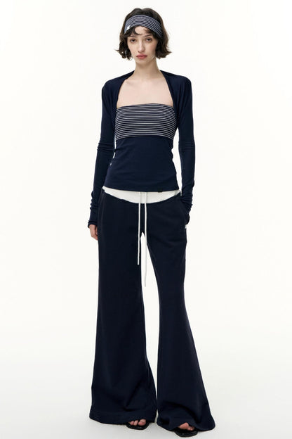 Virtual Striped Short Skirt Set-Up