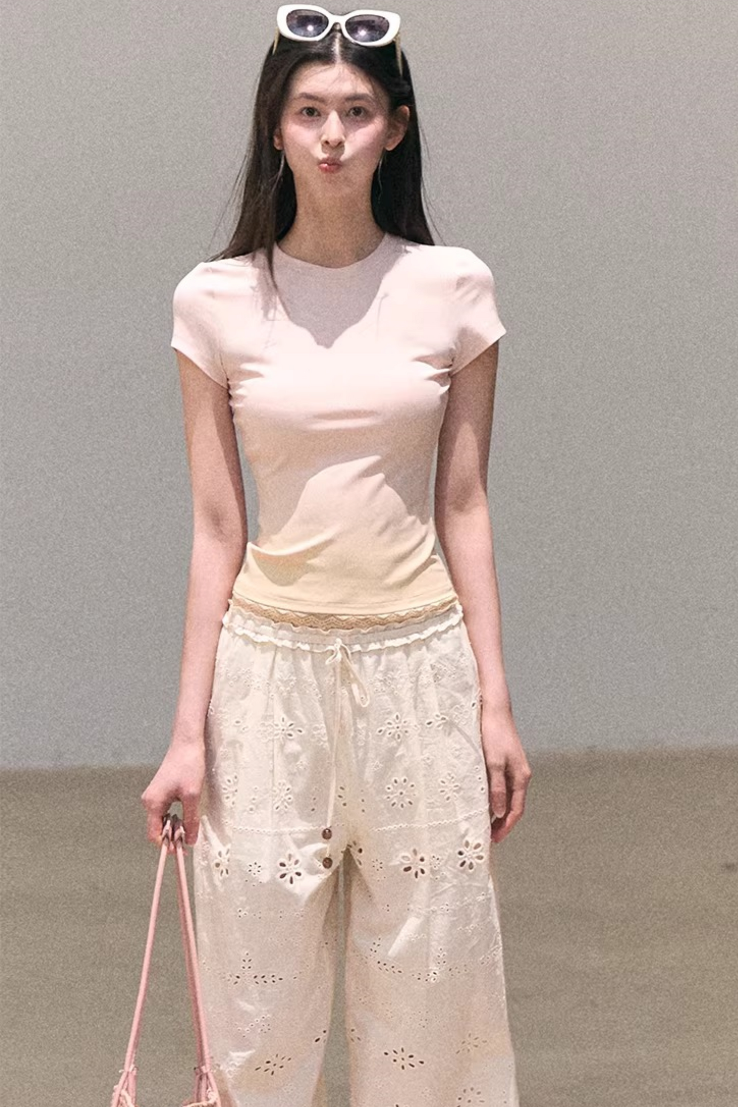Pure Cotton Embroidered Pants