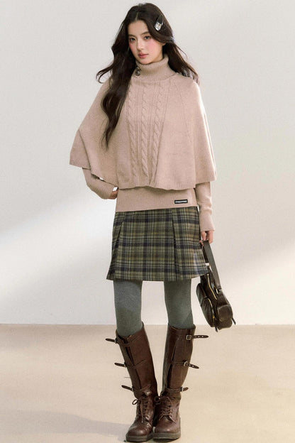 Twisted Turtleneck Sweater