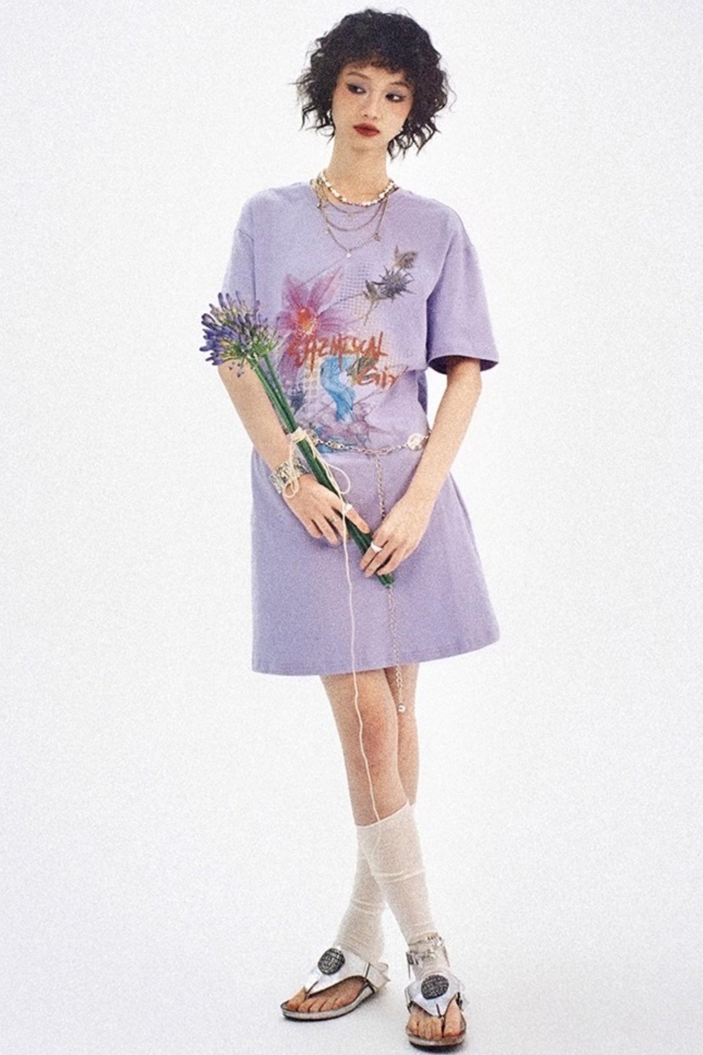 Flower Room T-Shirt Dress