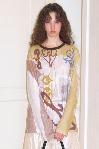 Print Long-Sleeved T-Shirt