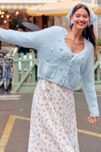 Blue French Pastoral Dress Set-Up