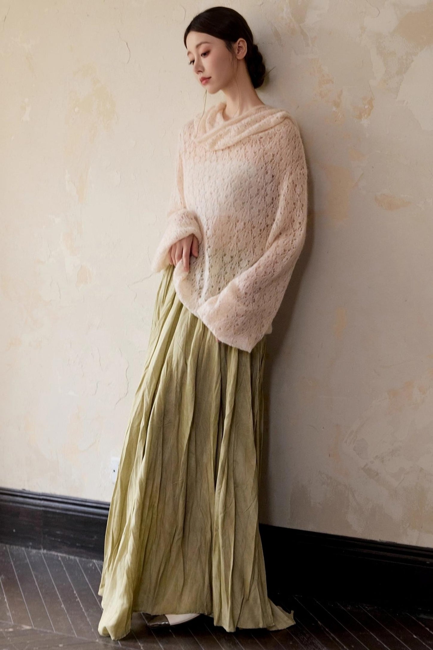 Alpaca Hooded Mohair Sweater