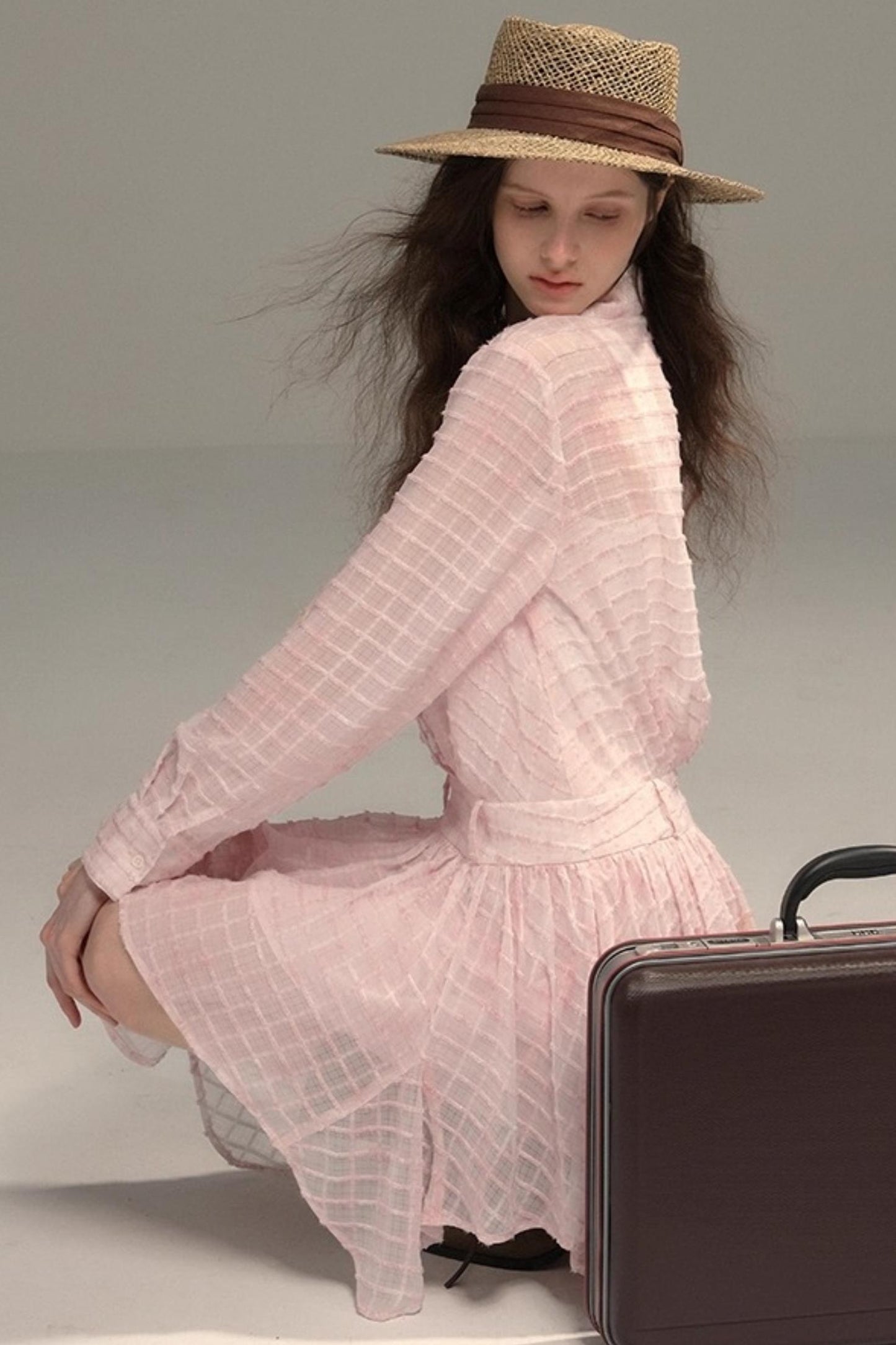 High-Tech Clear Check Dress