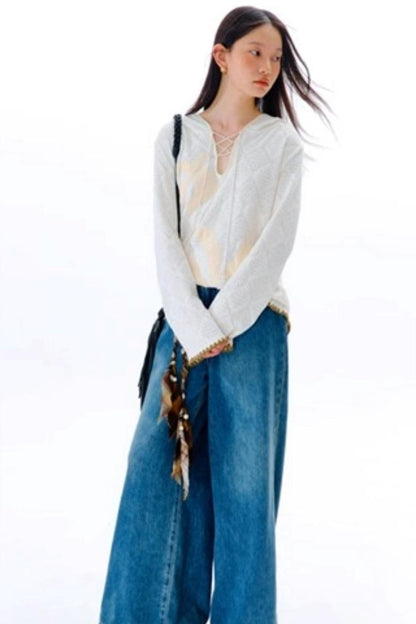 Wilderness Floral Knitted Long Sleeve T-shirt