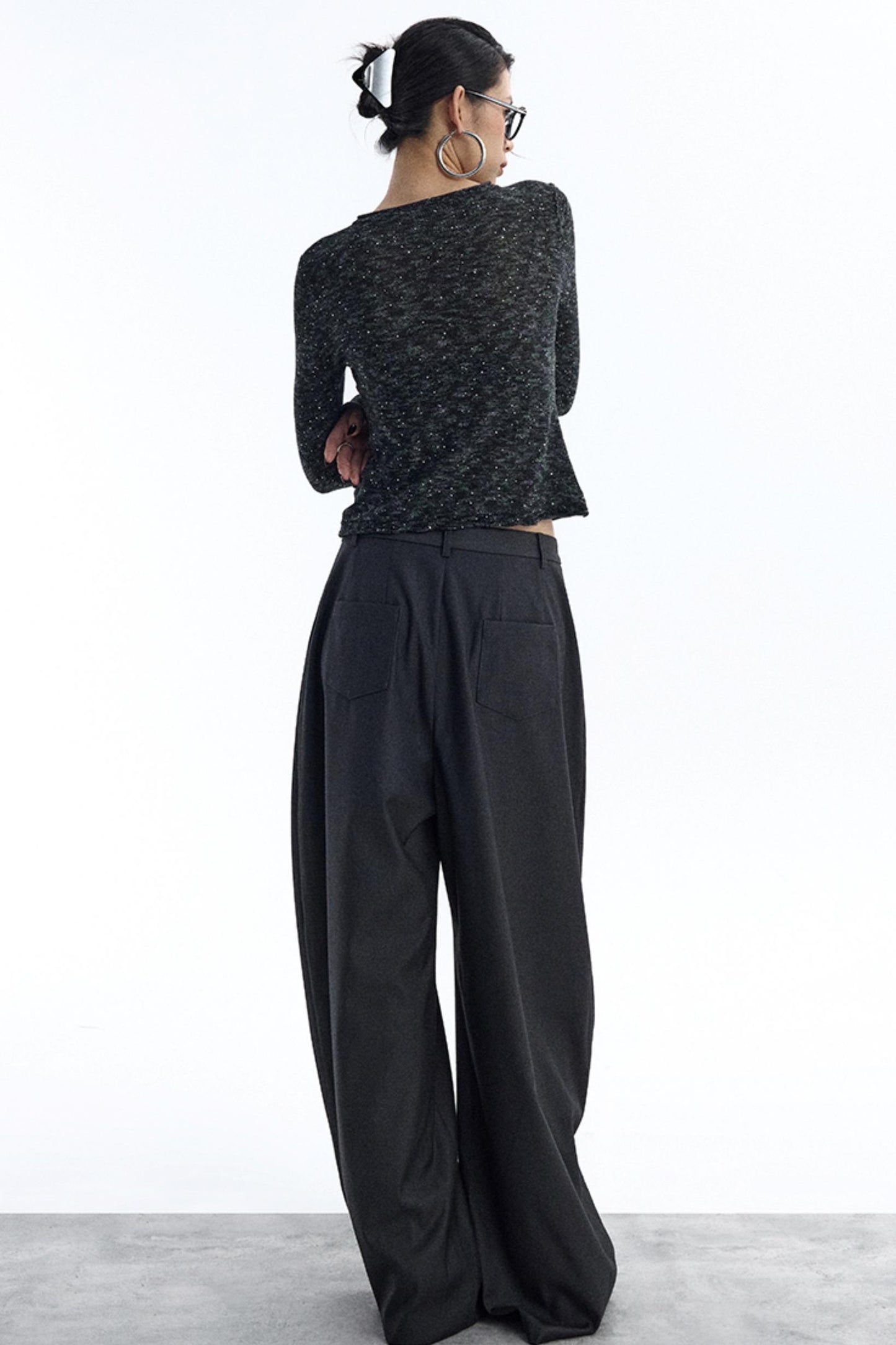 Glitter Sequins Knitted Top