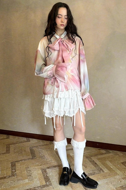 Fairy Tale Jacquard Puff Shirt