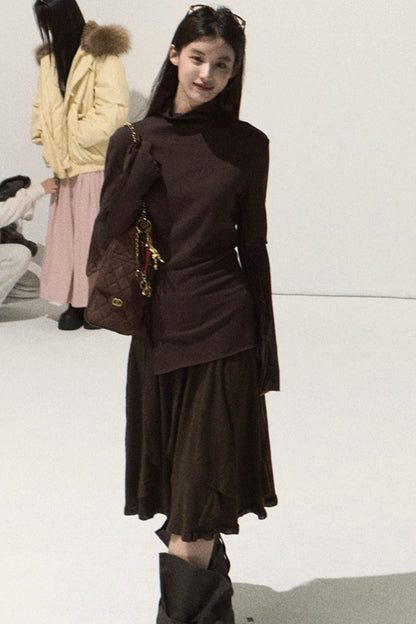 High-Elastic Knit Slim Top