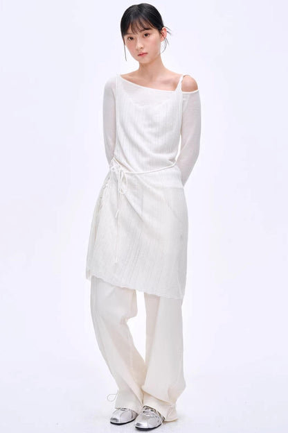 Lyocell Color-Block Pants