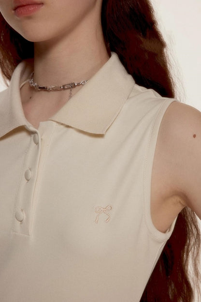 Simple Bow Tennis Dress