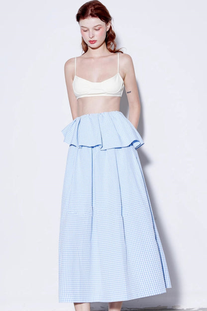 Summer Checkered Skirt