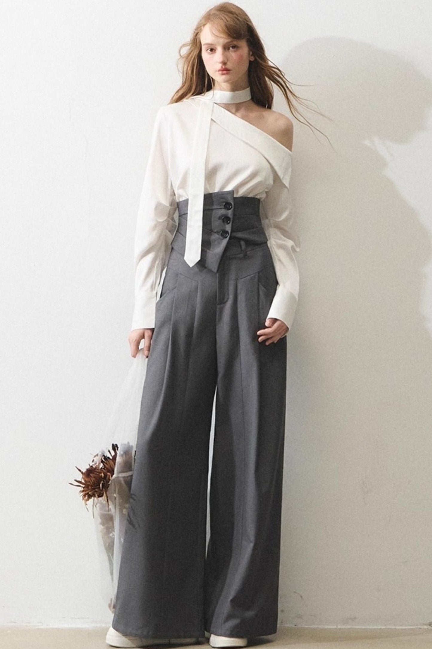 Mint Asymmetrical Shirt Set-Up