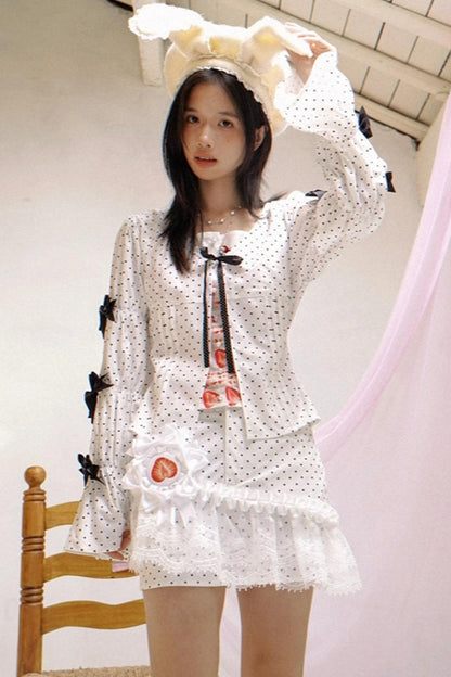 Happy Birthday Polka Dot Red Checkered Shirt