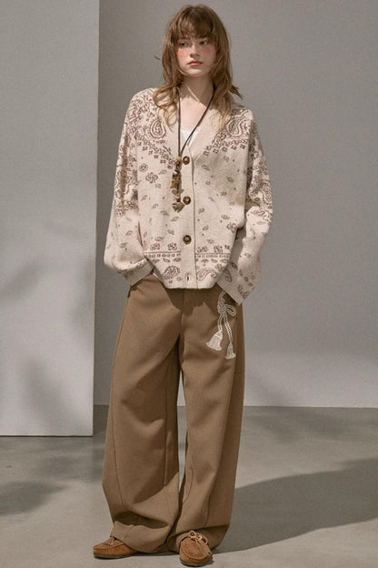 Premium V-Neck Knit Cardigan