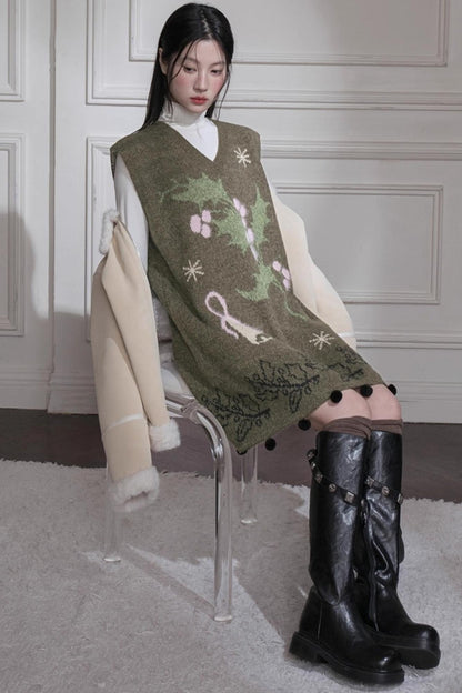 Pine Needle Knit Dress