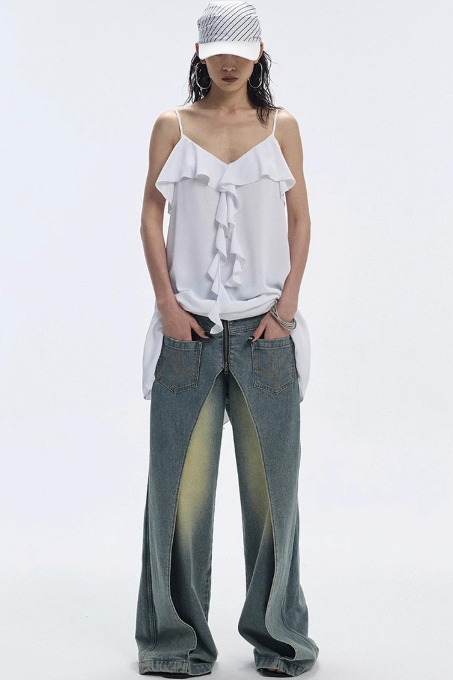 Vintage Blue Wide-Leg Jeans