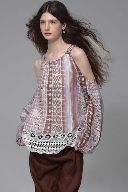 Wandering Petals Lace Shirt