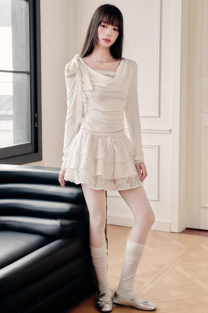 Pure Desire Lace Knit Top Set-Up