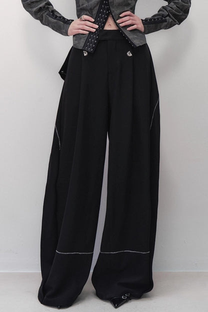 Black Wide-leg Pants