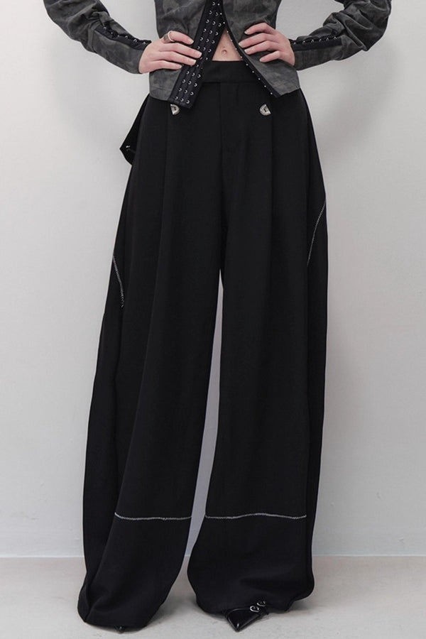 Black Wide-leg Pants