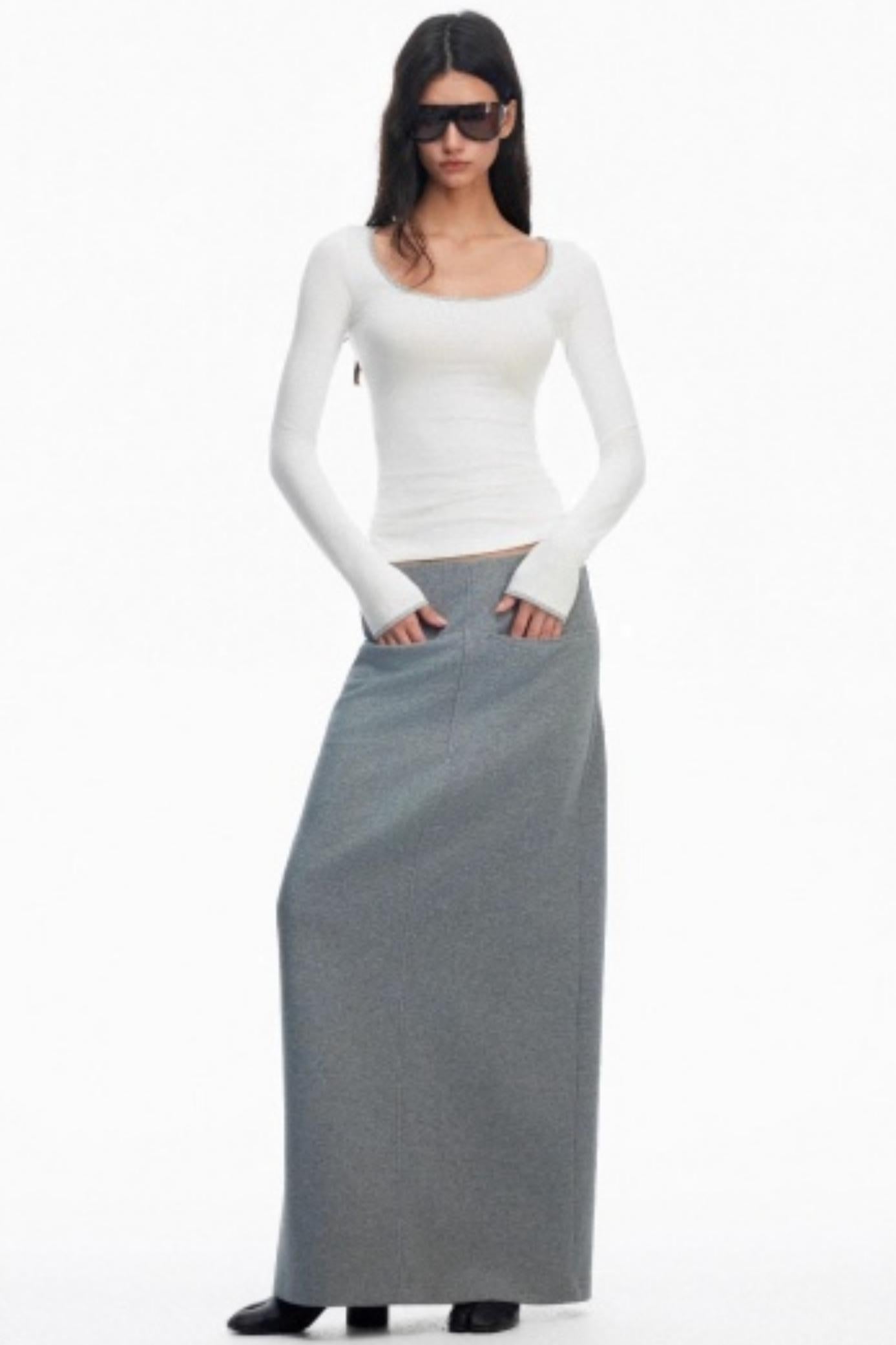 Versatile Slimming Straight Skirt
