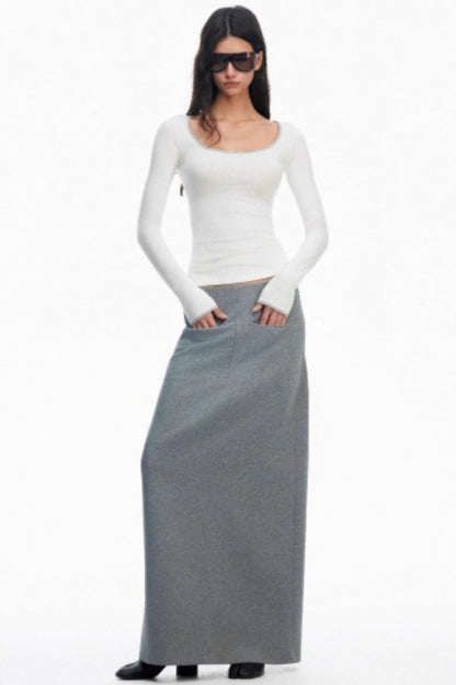 Versatile Slimming Straight Skirt