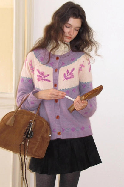 Cream Snow Vintage Cardigan