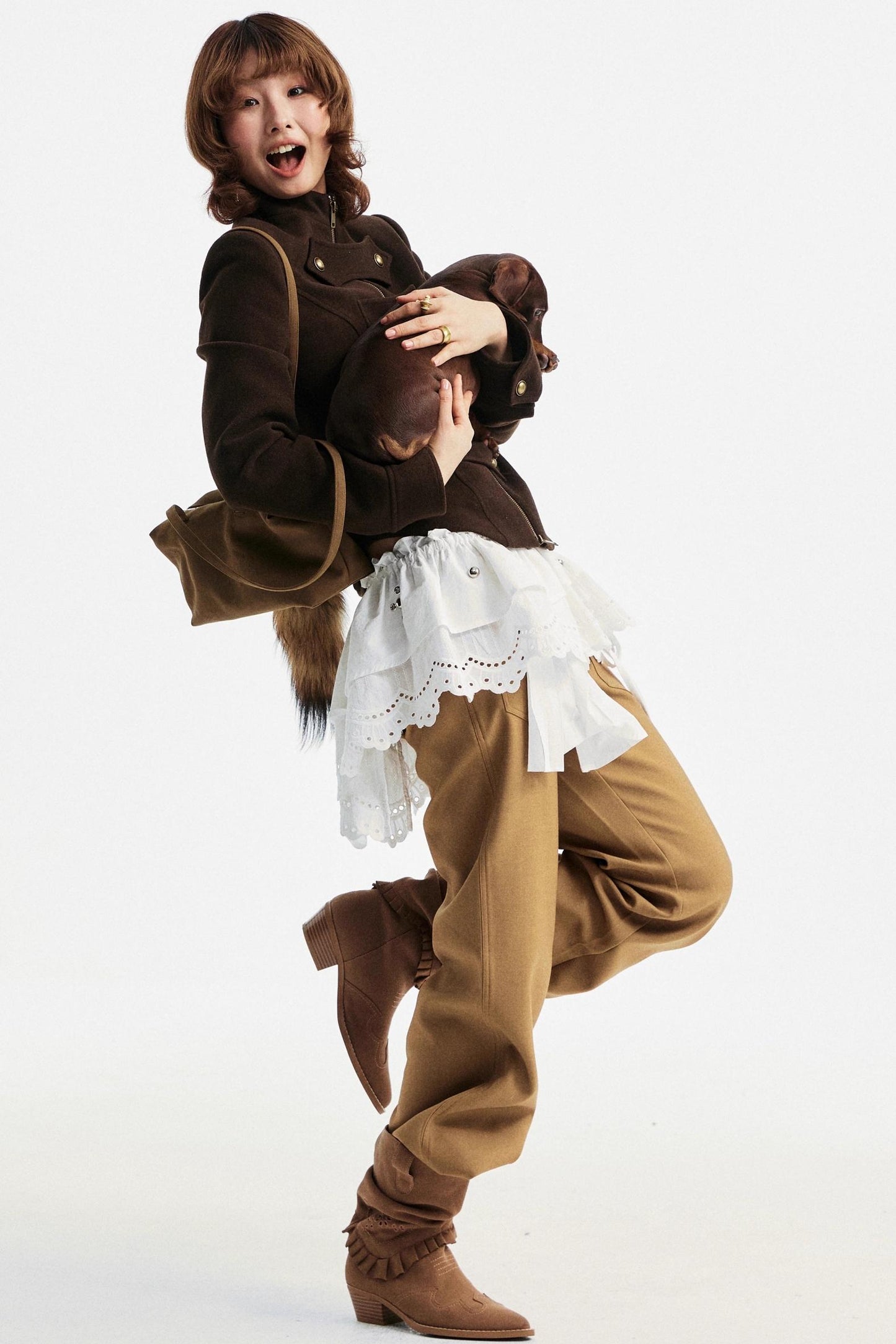 Lace Asymmetric Belt Accessory