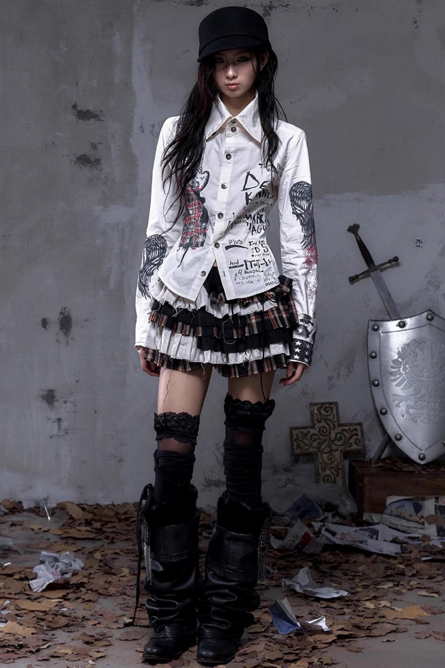 Vintage Rebel Slim Fit Long Sleeve Shirt