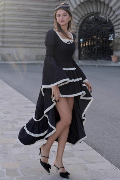 Dark Blue Lace Dress